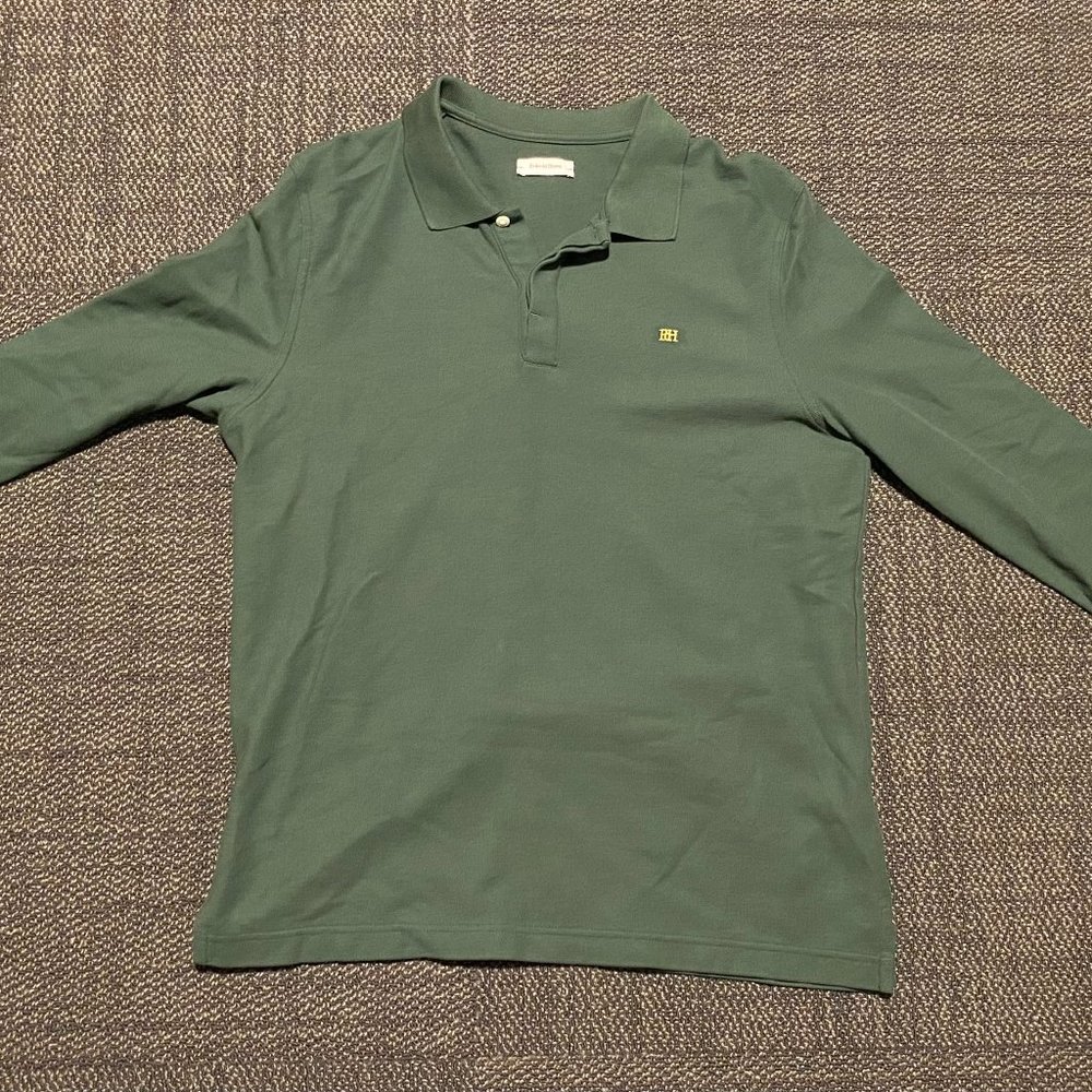 Green Long Sleeve Polo Pedro del Hierro